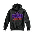 RUSH After Dark Neon Hoodie – Retro DJ Graphic Pullover