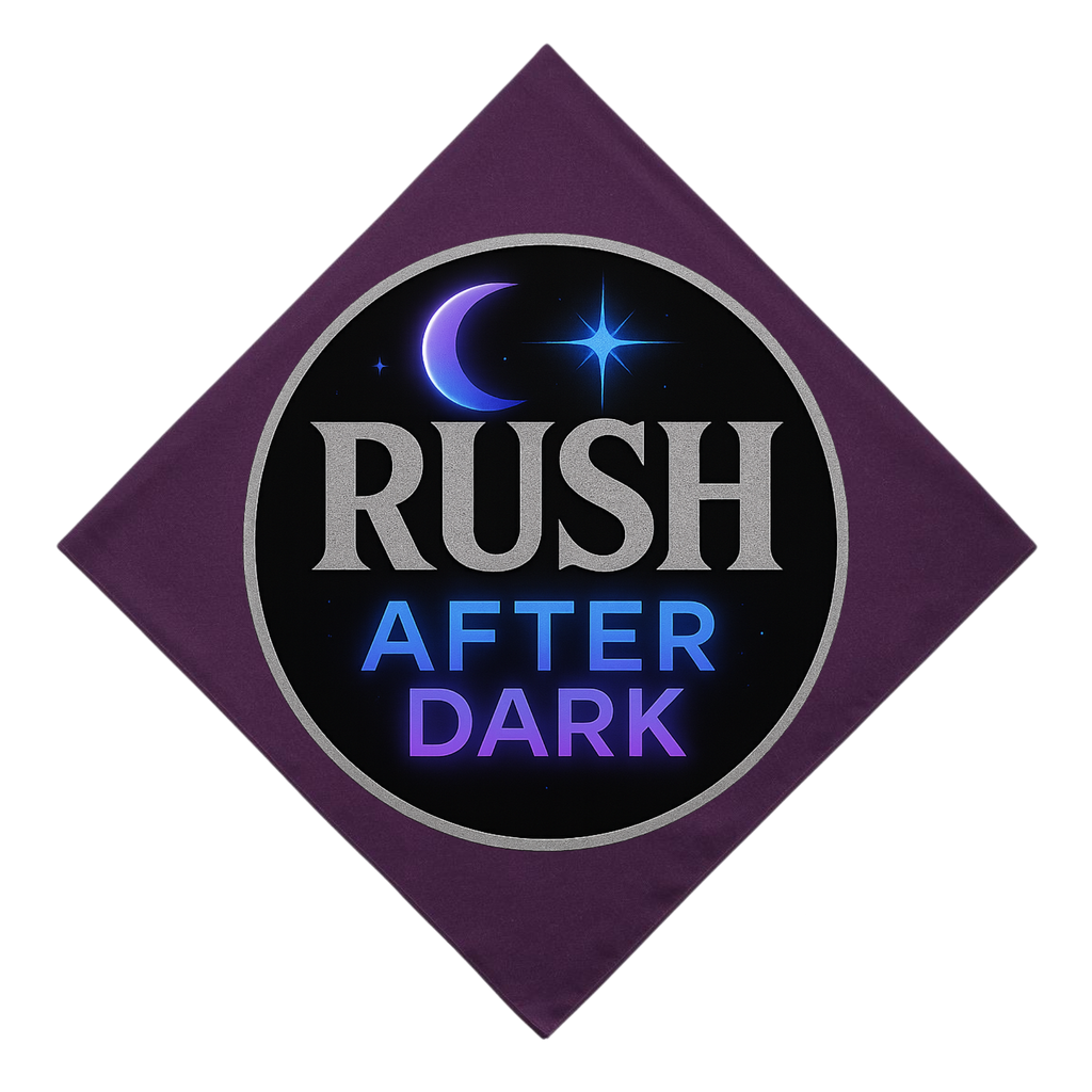 Rush After Dark Bandanas | Logo Bandanas in Multiple Colors