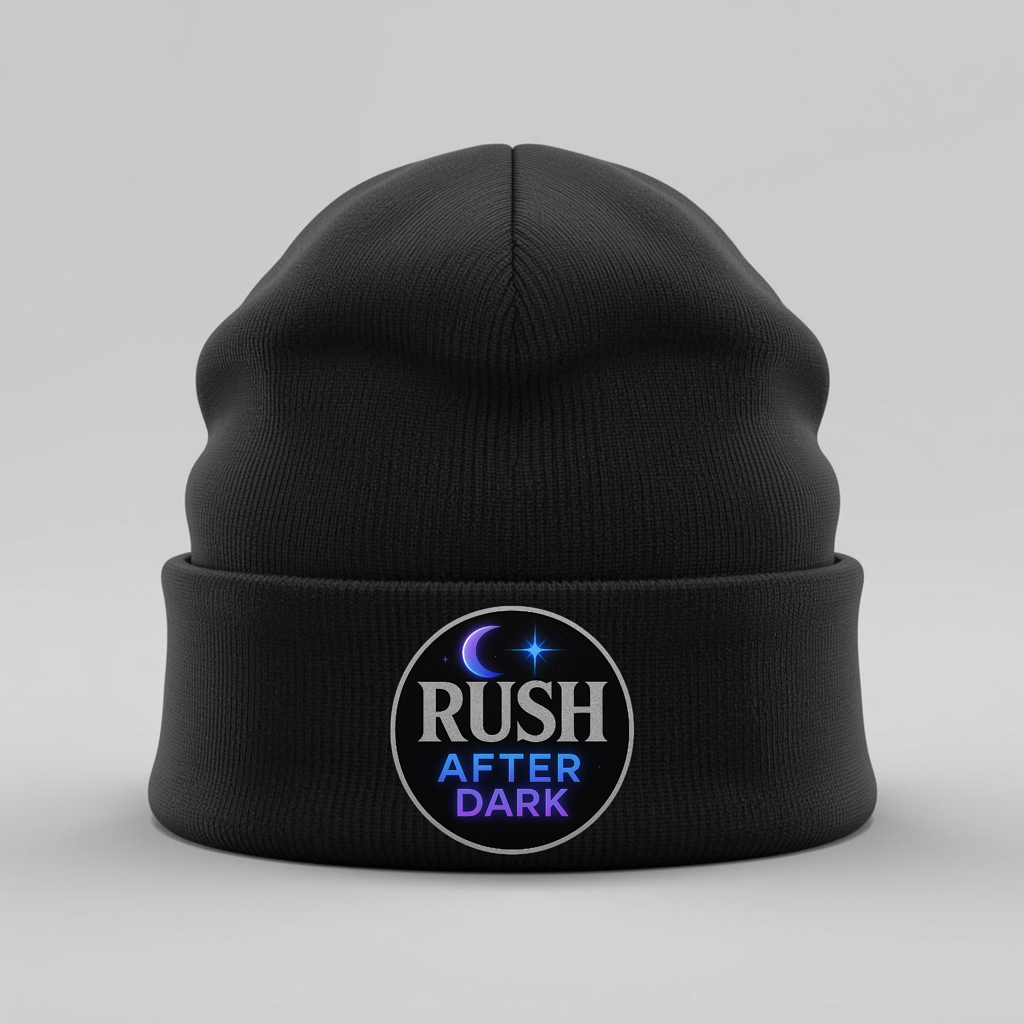 Rush After Dark Beanie | Music Logo Knit Hat for DJs & Music Lovers
