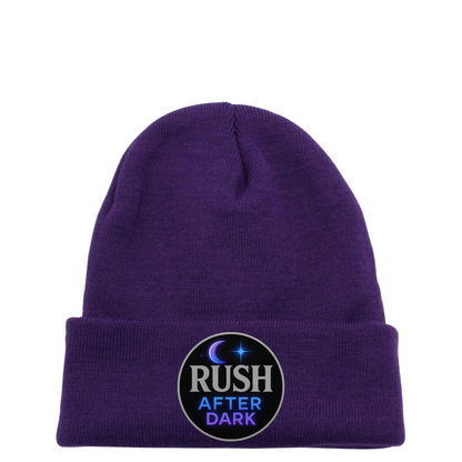 Rush After Dark Beanie | Music Logo Knit Hat for DJs & Music Lovers