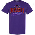 RUSH After Dark Neon Graphic T-Shirt – Retro Radio DJ Vibes Tee