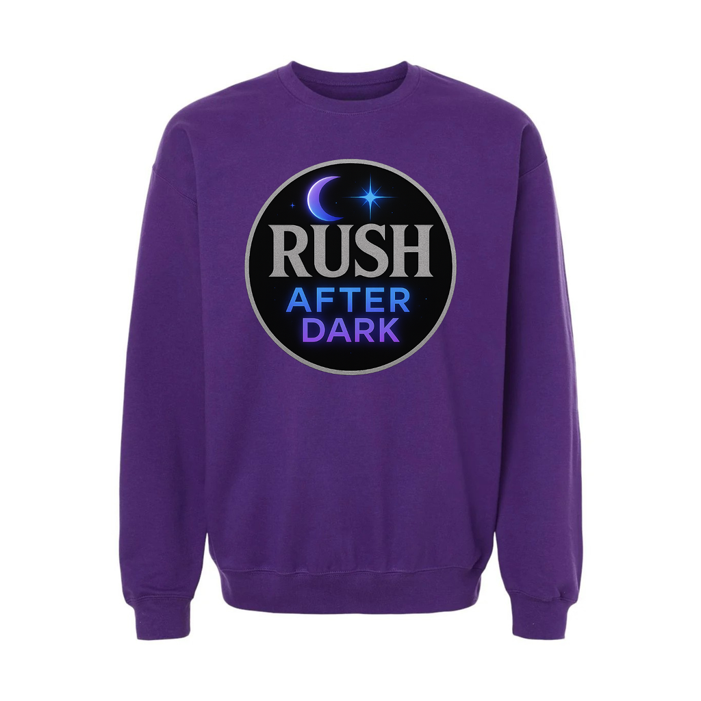 Rush After Dark Circle | Retro Night Music Sweatshirt