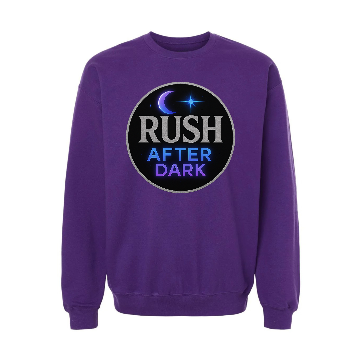 Rush After Dark Circle | Retro Night Music Sweatshirt
