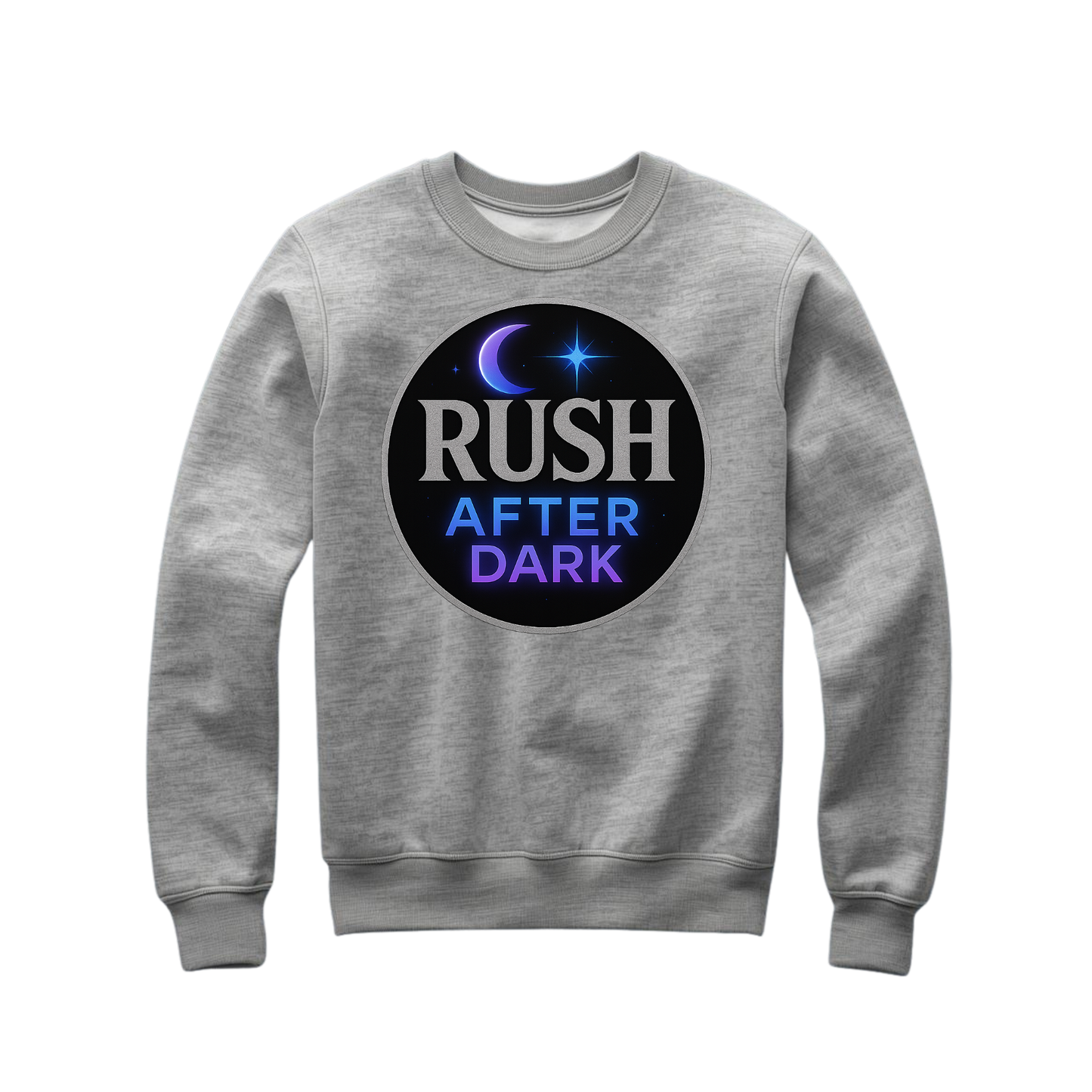 Rush After Dark Circle | Retro Night Music Sweatshirt