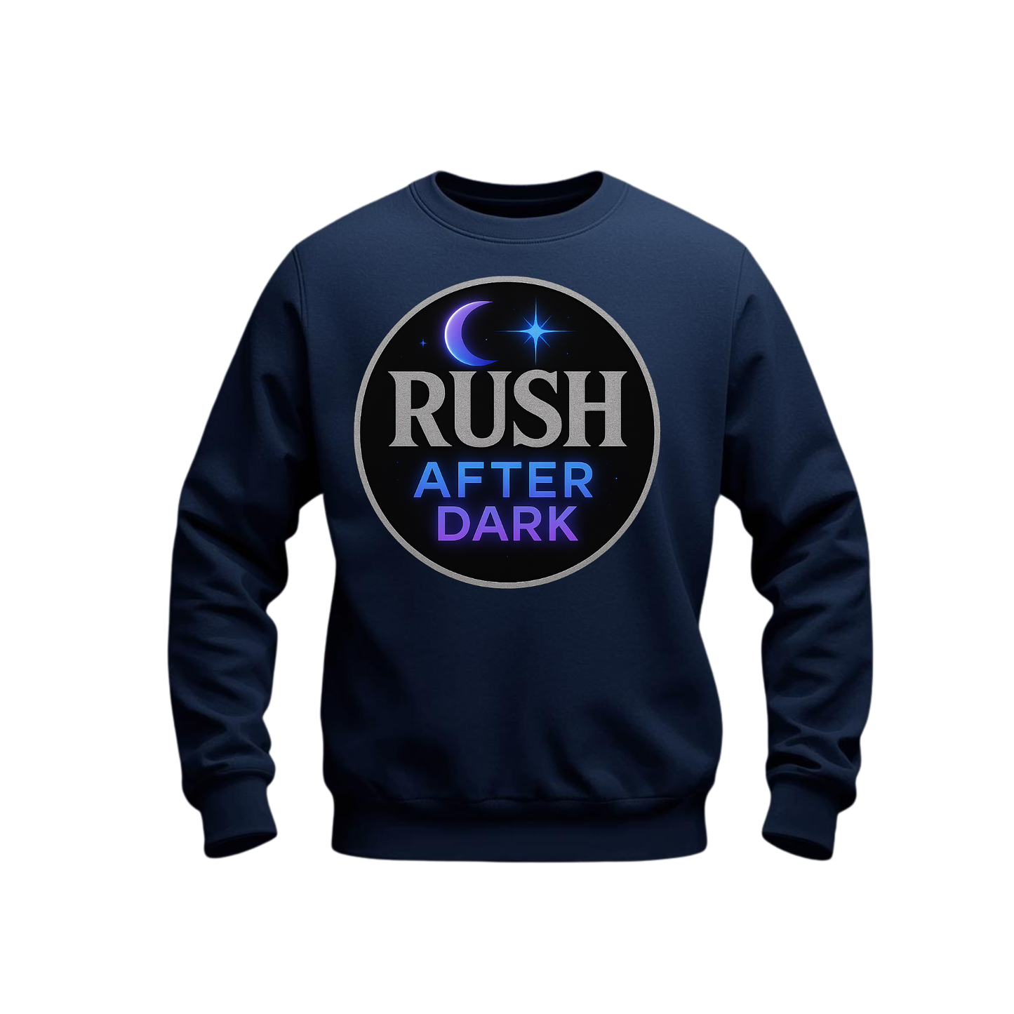 Rush After Dark Circle | Retro Night Music Sweatshirt