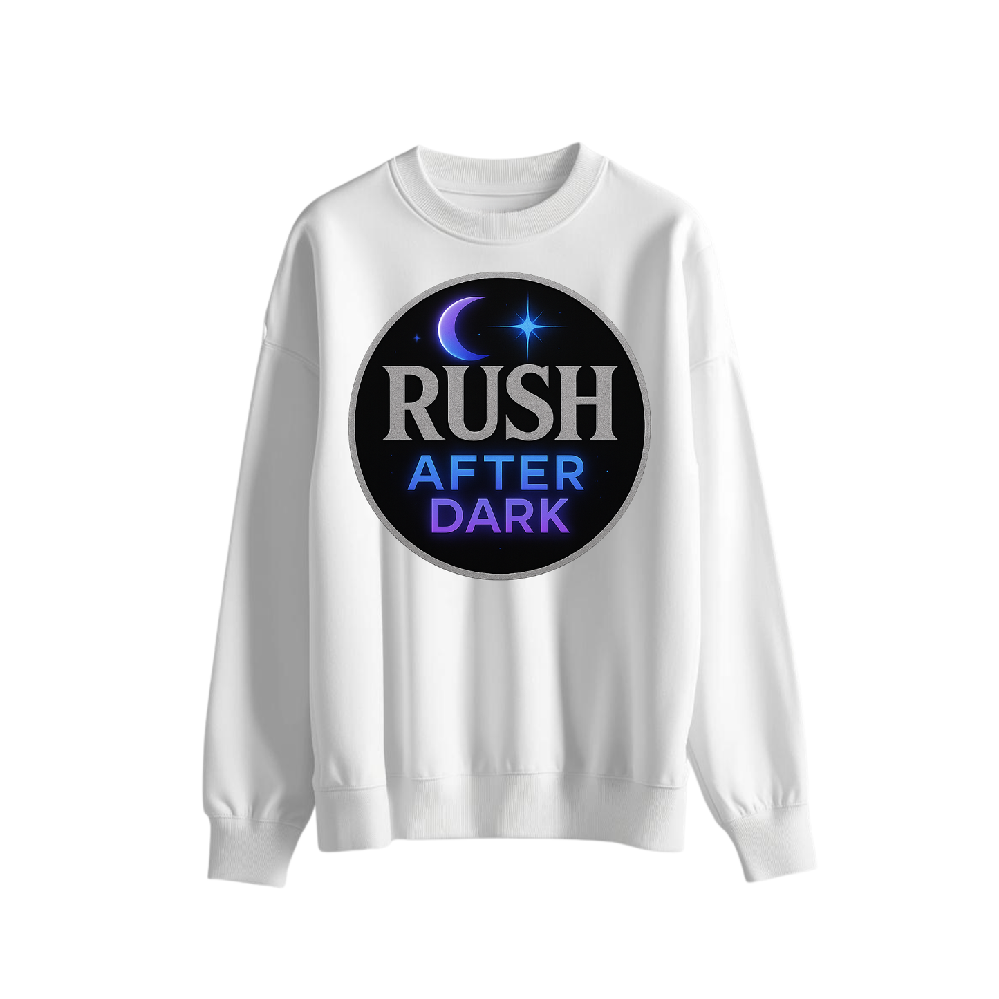 Rush After Dark Circle | Retro Night Music Sweatshirt