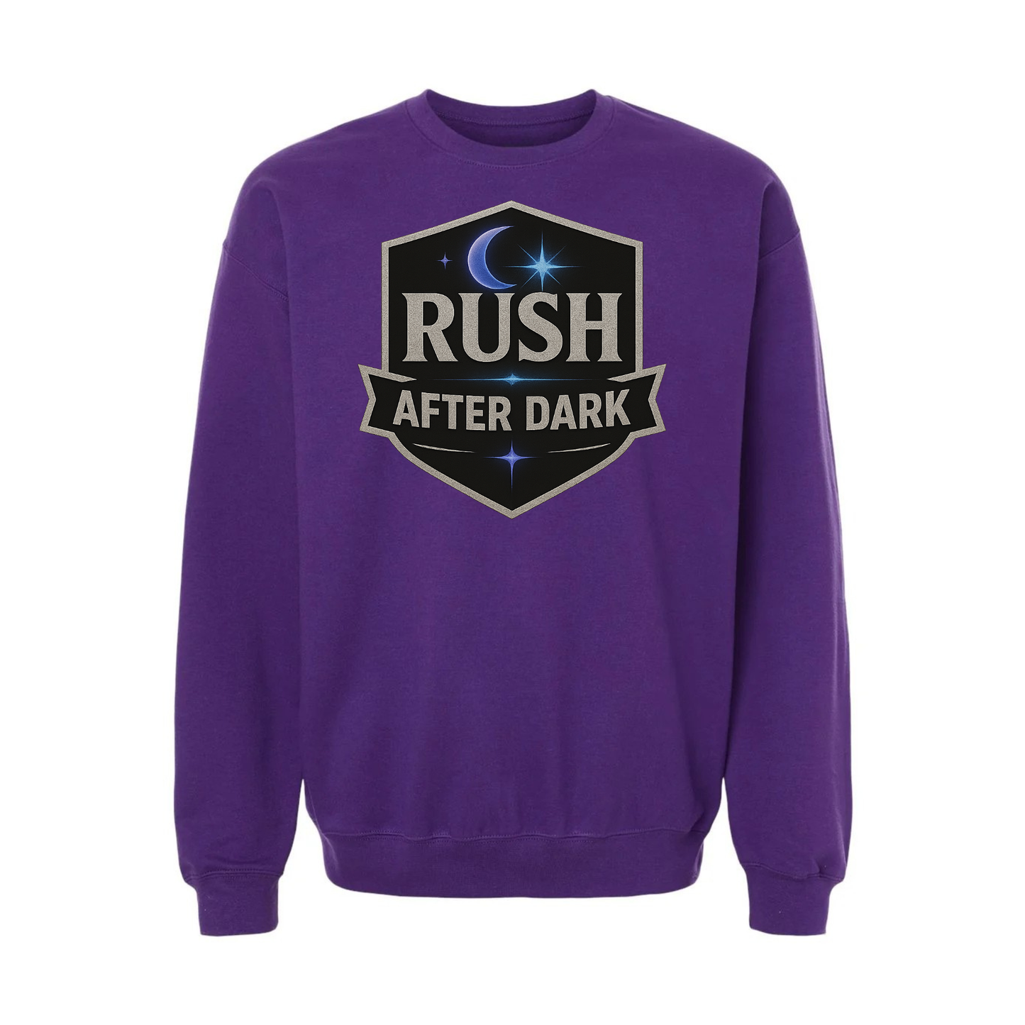 Rush After Dark Shield | Retro Night Sweatshirt