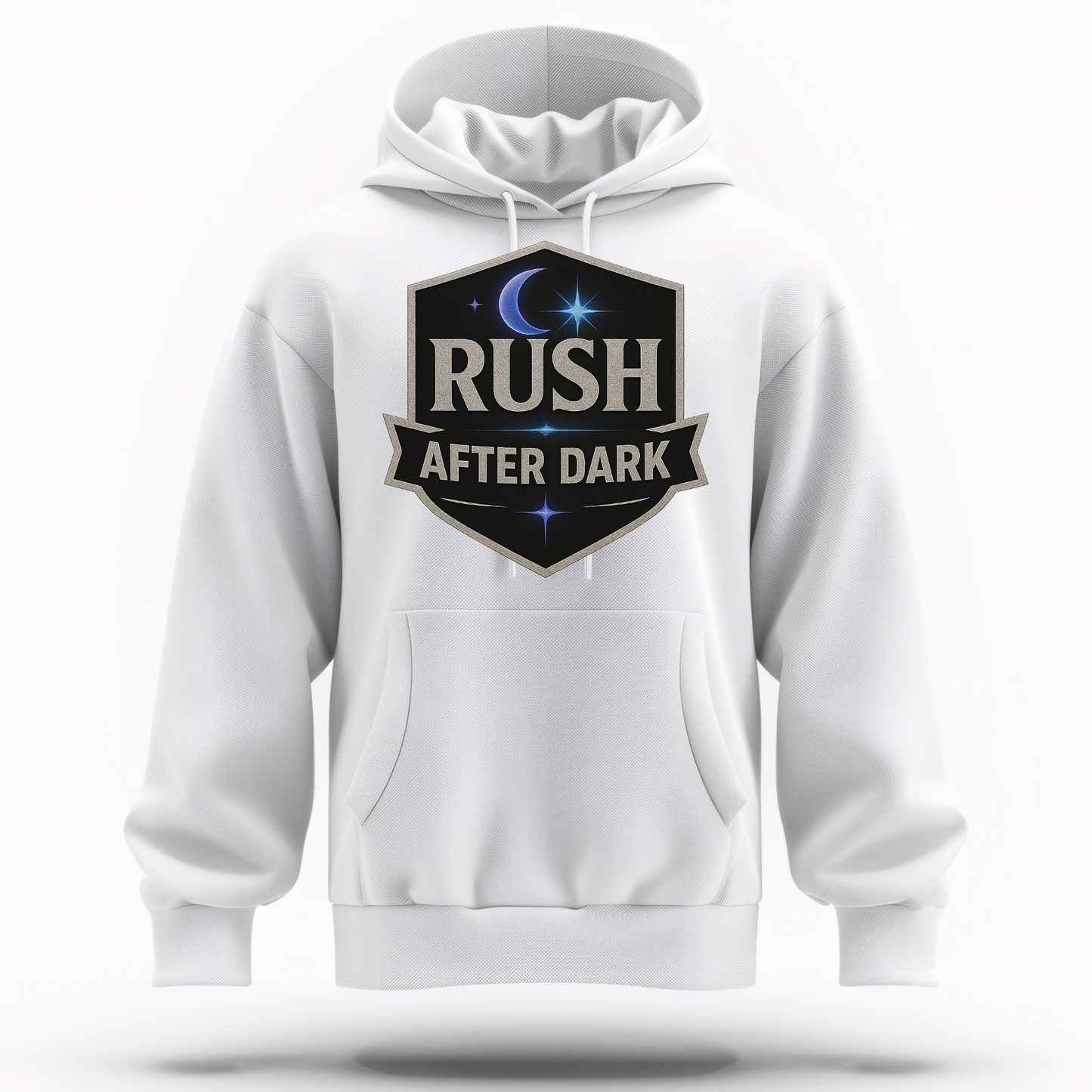 Rush After Dark Shield | Retro Night Hoodie