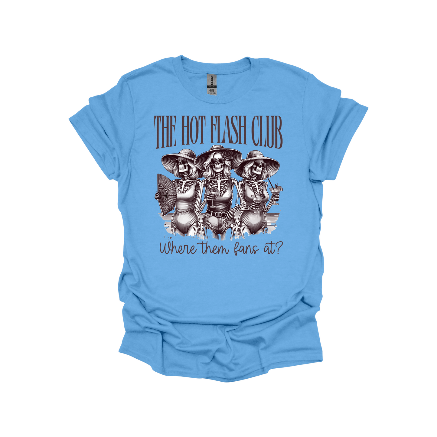 The Hot Flash Club T-Shirt – Funny Menopause Graphic Tee for Gen X Women, Midlife Humor Shirt