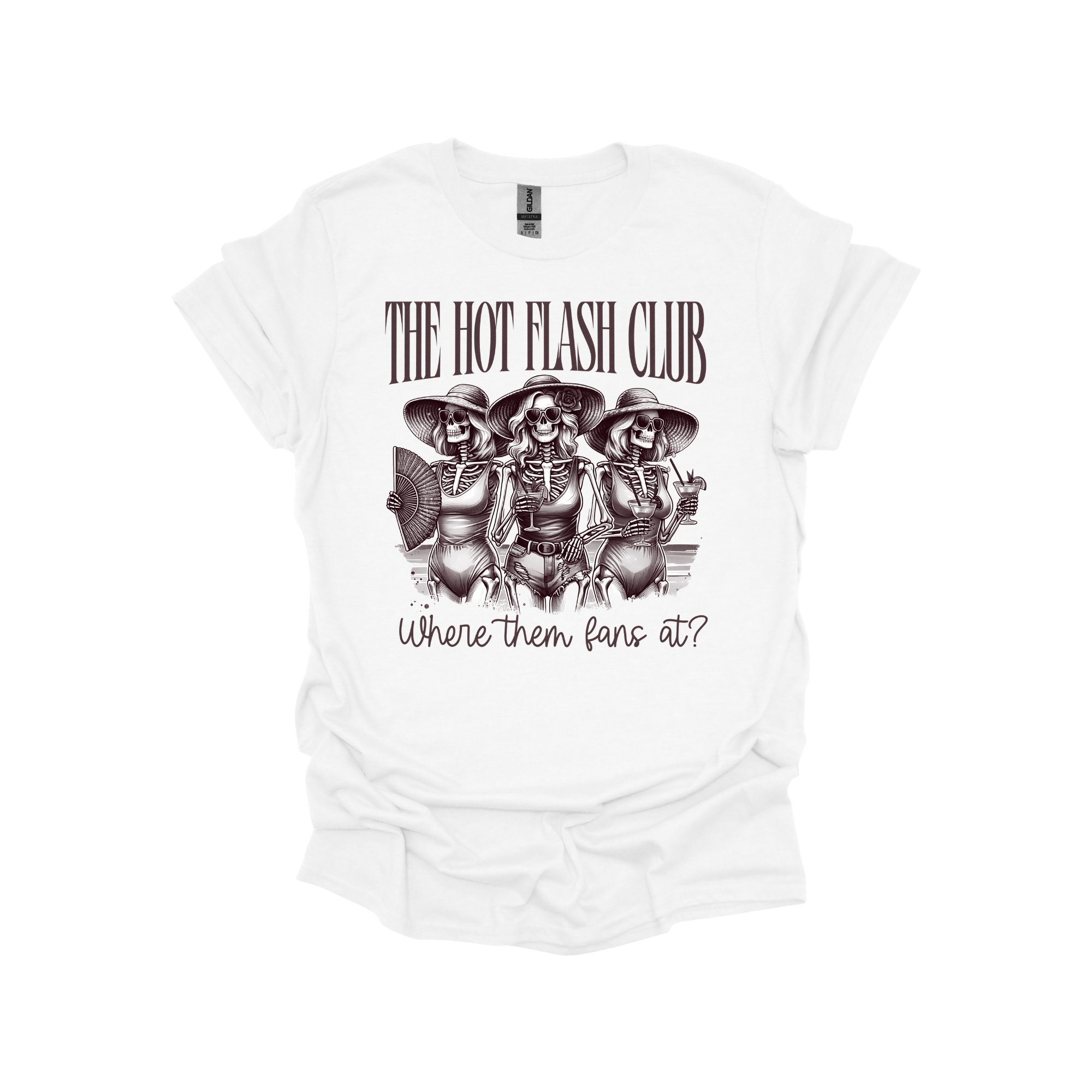 The Hot Flash Club T-Shirt – Funny Menopause Graphic Tee for Gen X Women, Midlife Humor Shirt