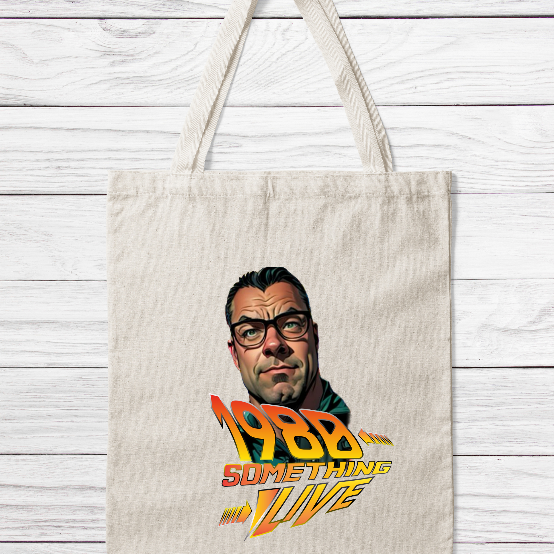 1980 Something LIVE Retro Tote Bag