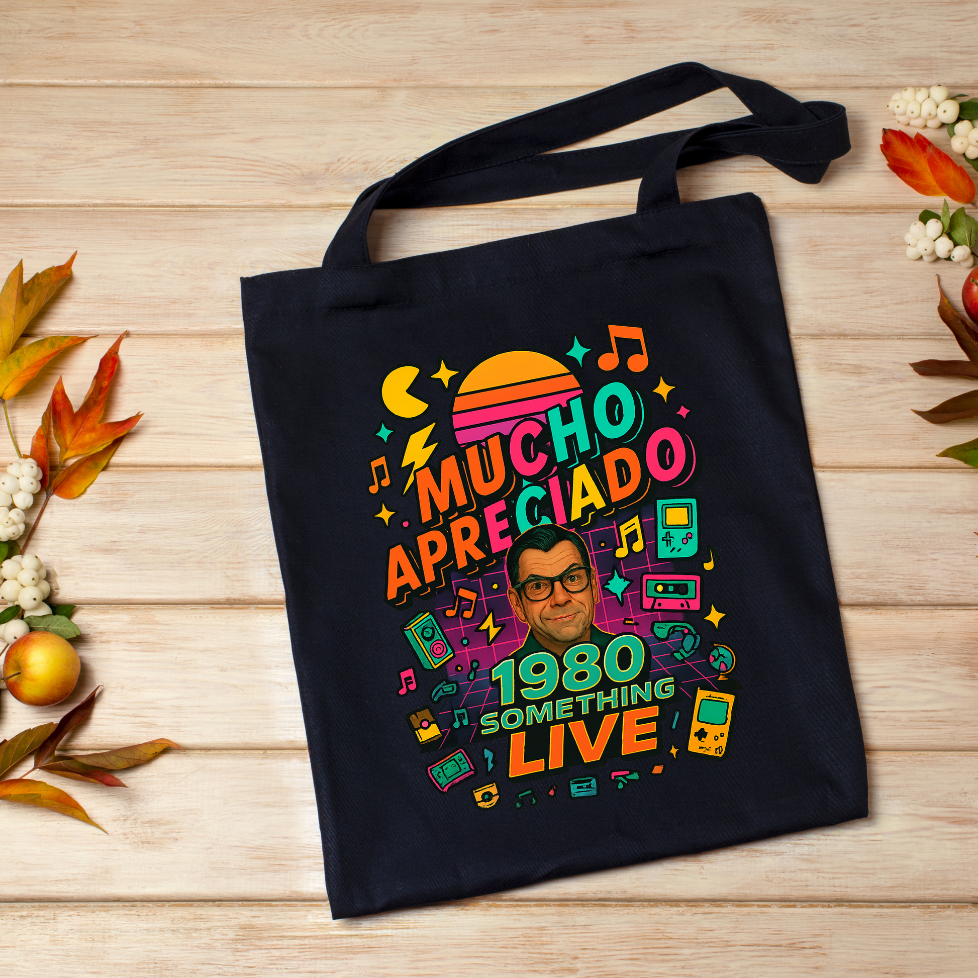 1980 Something LIVE Retro Tote Bag