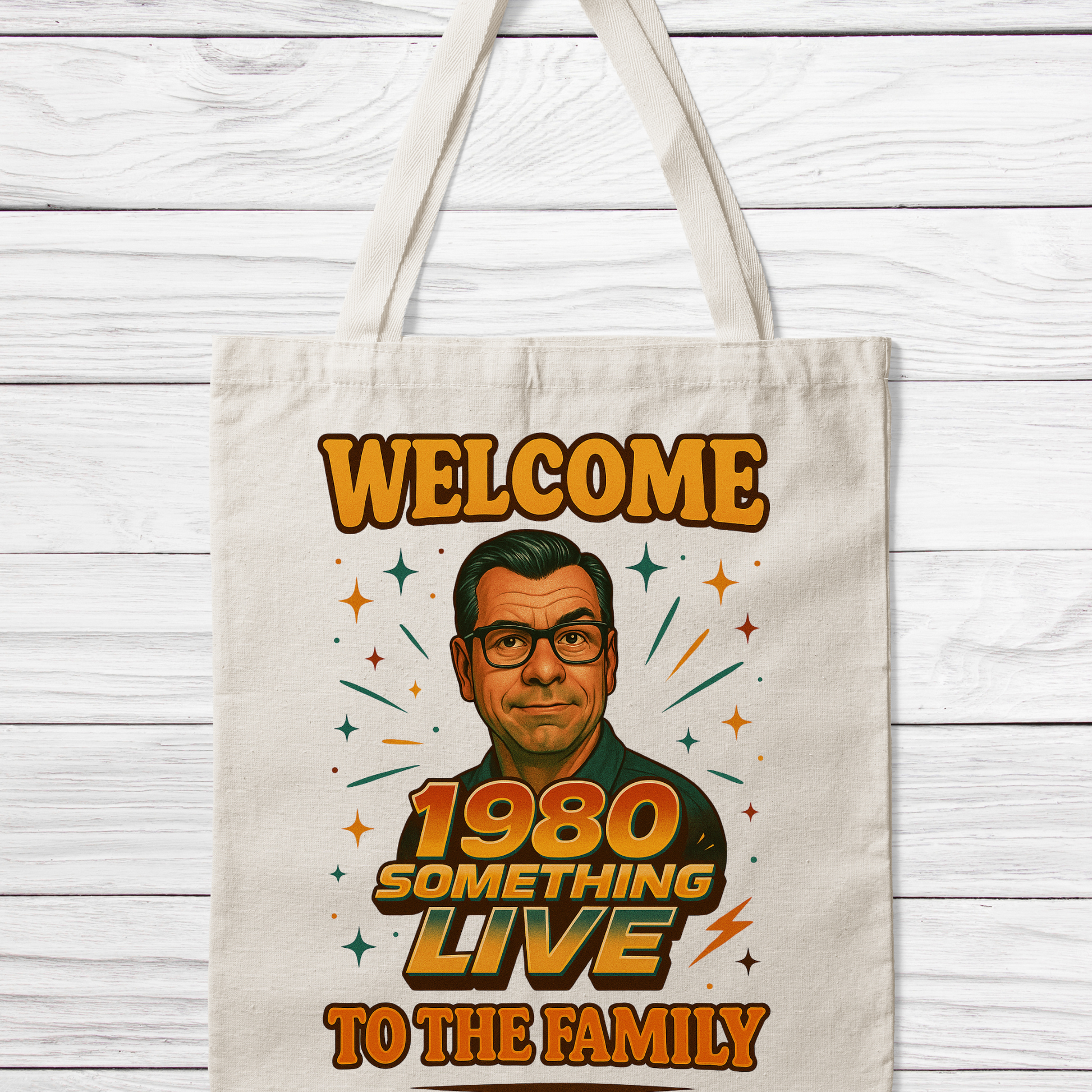 1980 Something LIVE Retro Tote Bag