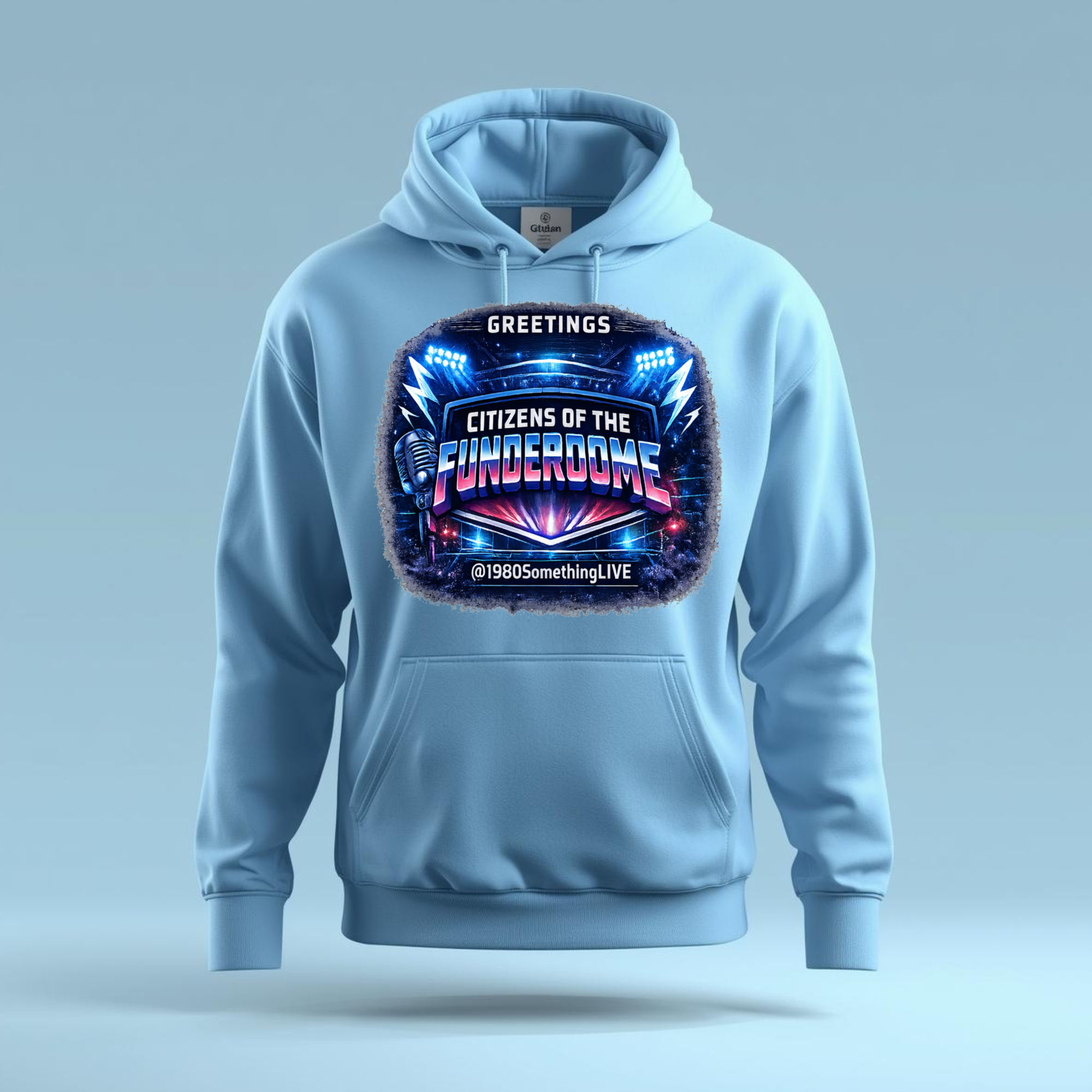 Greetings, Citizens of the Funderdome | 80s Retro Hoodie by 1980SomethingLIVE