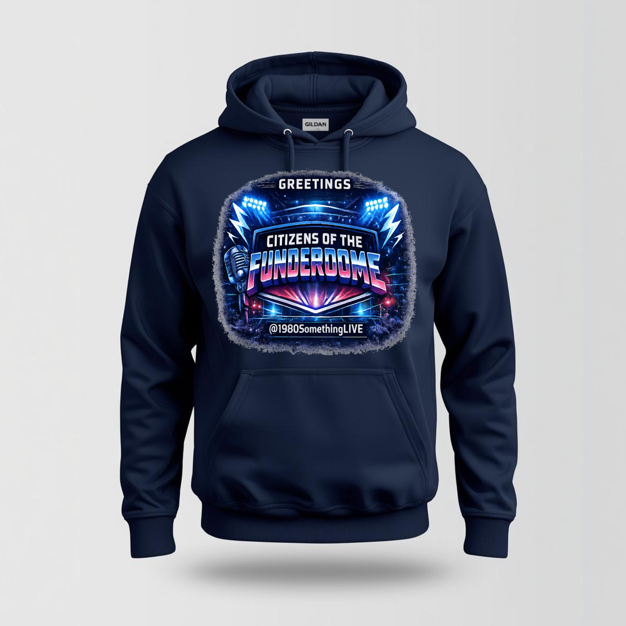 Greetings, Citizens of the Funderdome | 80s Retro Hoodie by 1980SomethingLIVE
