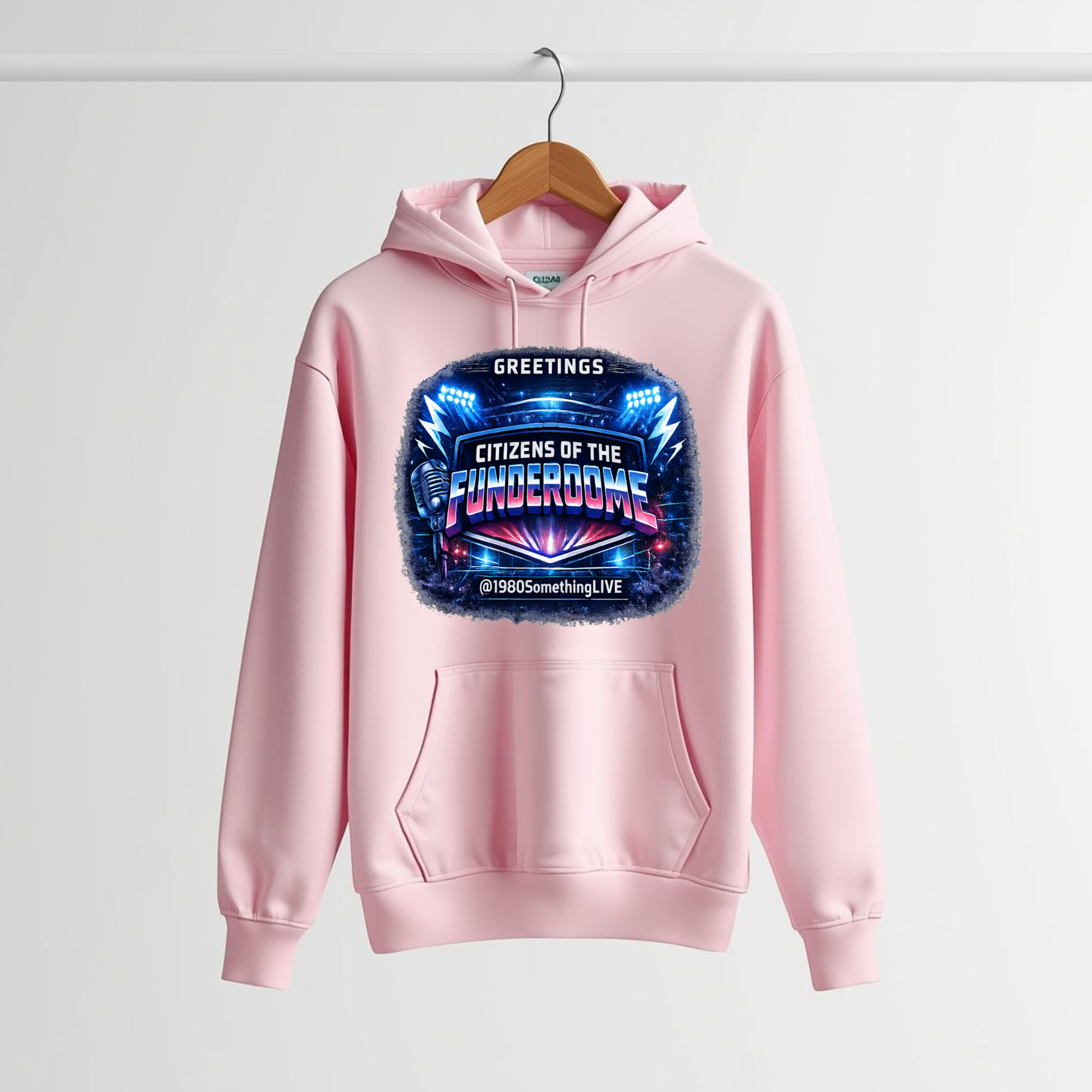 Greetings, Citizens of the Funderdome | 80s Retro Hoodie by 1980SomethingLIVE