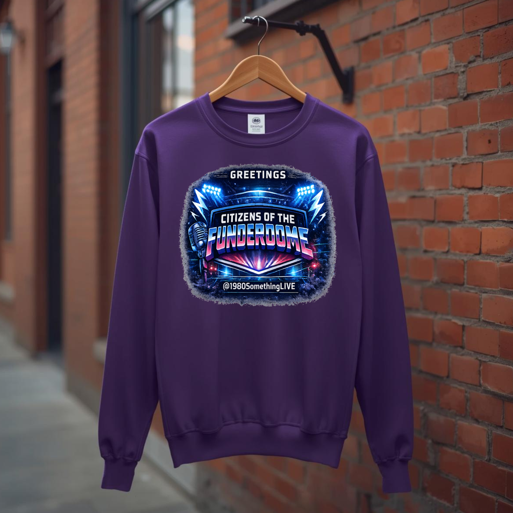 Greetings, Citizens of the Funderdome | 80s Retro Sweatshirt by 1980SomethingLIVE
