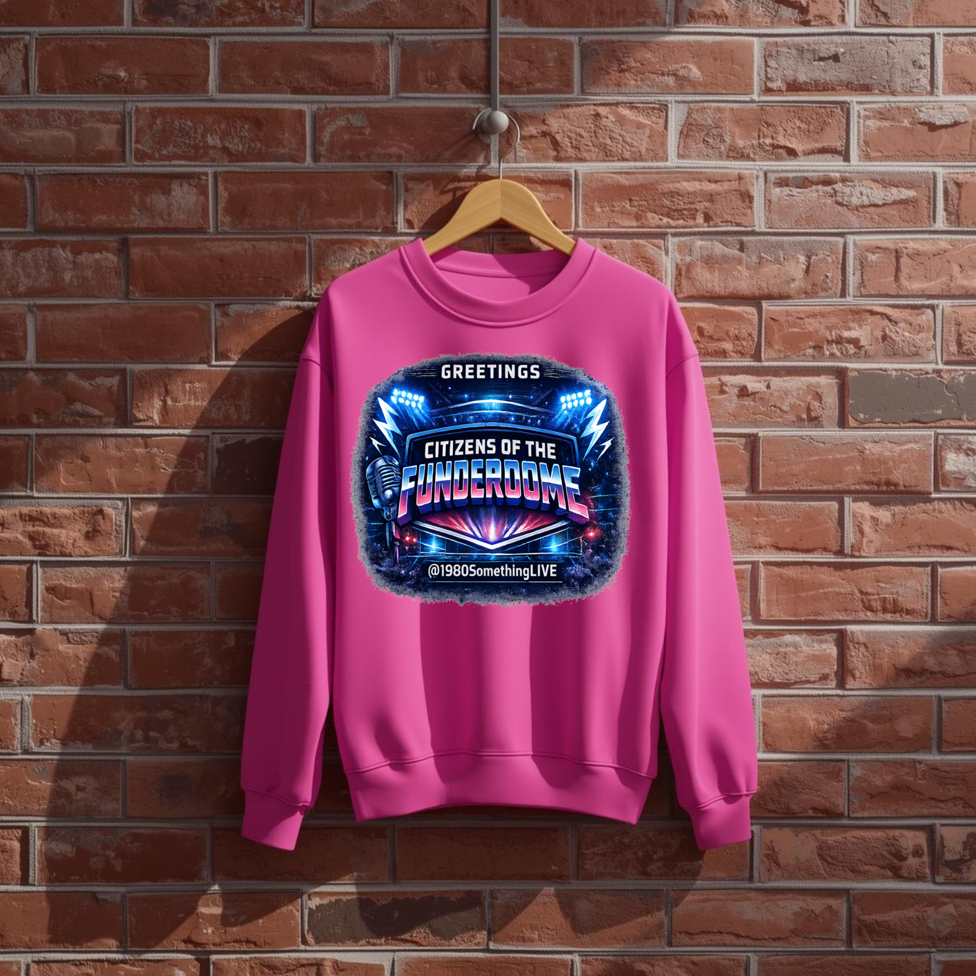 Greetings, Citizens of the Funderdome | 80s Retro Sweatshirt by 1980SomethingLIVE