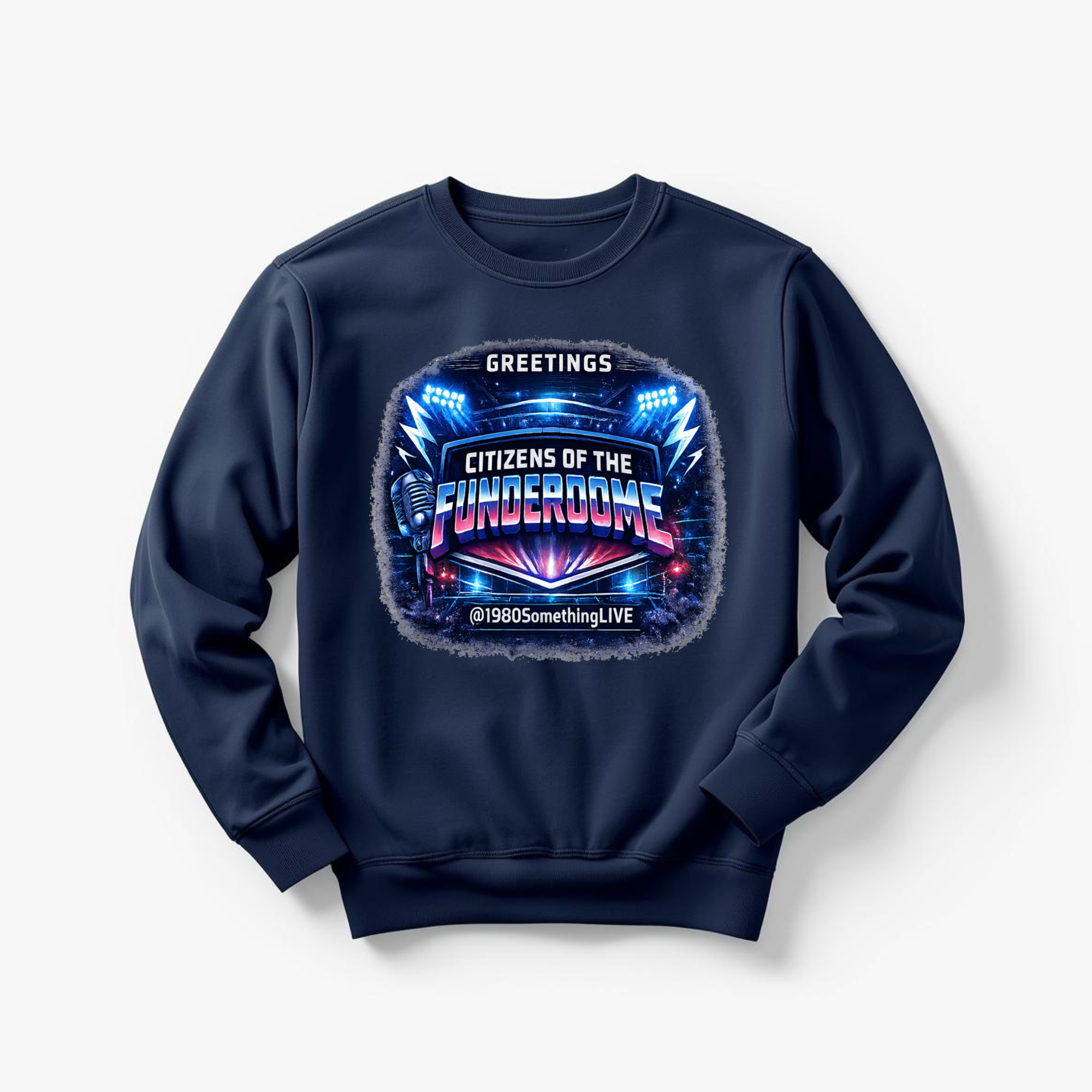 Greetings, Citizens of the Funderdome | 80s Retro Sweatshirt by 1980SomethingLIVE