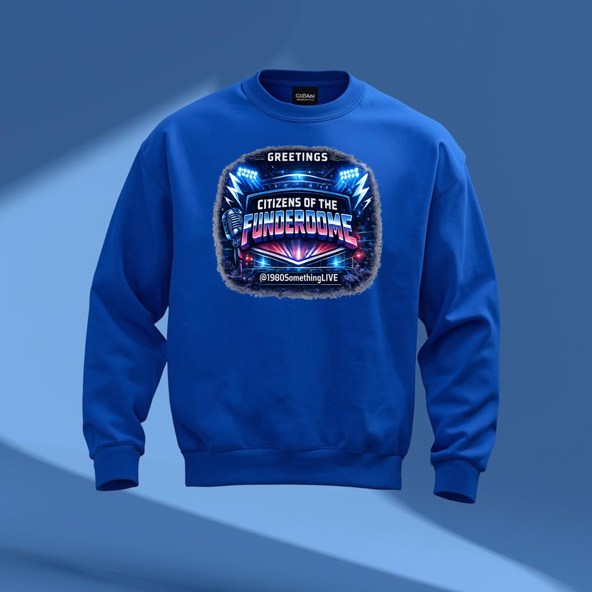 Greetings, Citizens of the Funderdome | 80s Retro Sweatshirt by 1980SomethingLIVE