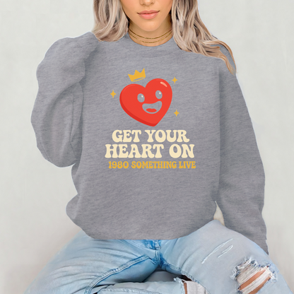 Get Your Heart On Graphic Tee – Retro 1980s-Inspired Shirt with Bold Gen X Vibes