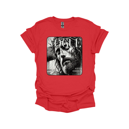 VOGUE Saved Edition Christian Shirt – Jesus Christ John 3:16 Graphic Tee or Sweatshirt