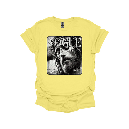 VOGUE Saved Edition Christian Shirt – Jesus Christ John 3:16 Graphic Tee or Sweatshirt