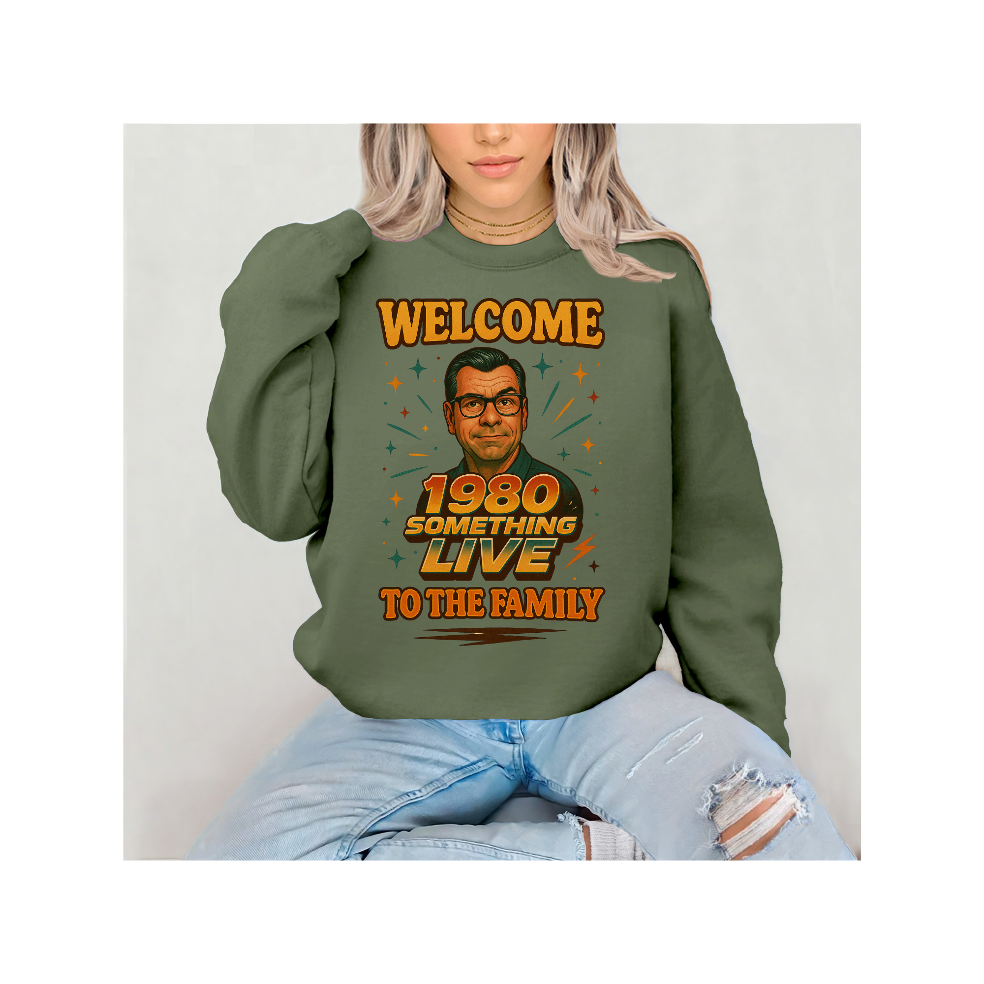 1980 Something LIVE “Welcome to the Family” Retro T-Shirt or Sweatshirt