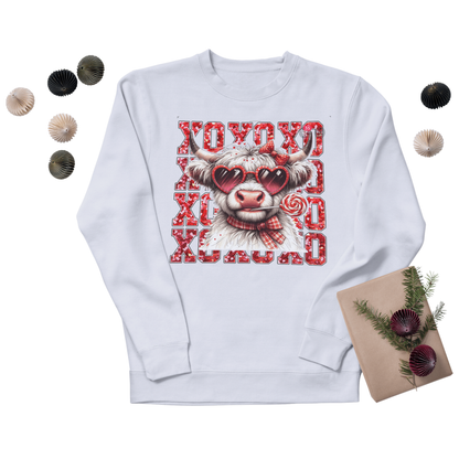 XOXO Valentines Cow Graphic T-shirt or Sweatshirt