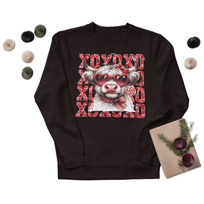 XOXO Valentines Cow Graphic T-shirt or Sweatshirt