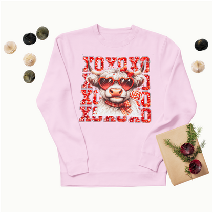 XOXO Valentines Cow Graphic T-shirt or Sweatshirt