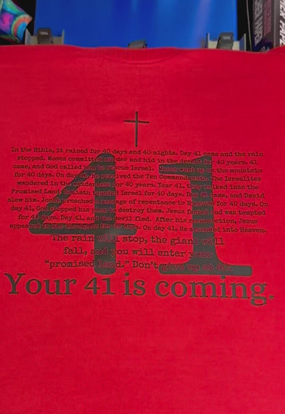Your 41 Is Coming – Faith Over Fear T or Graphic Statement Sweatshirt